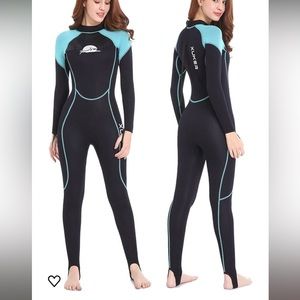 Suits Front/Back Zip in Cold Water Full Body Dive Suit for Water Sports SMALL